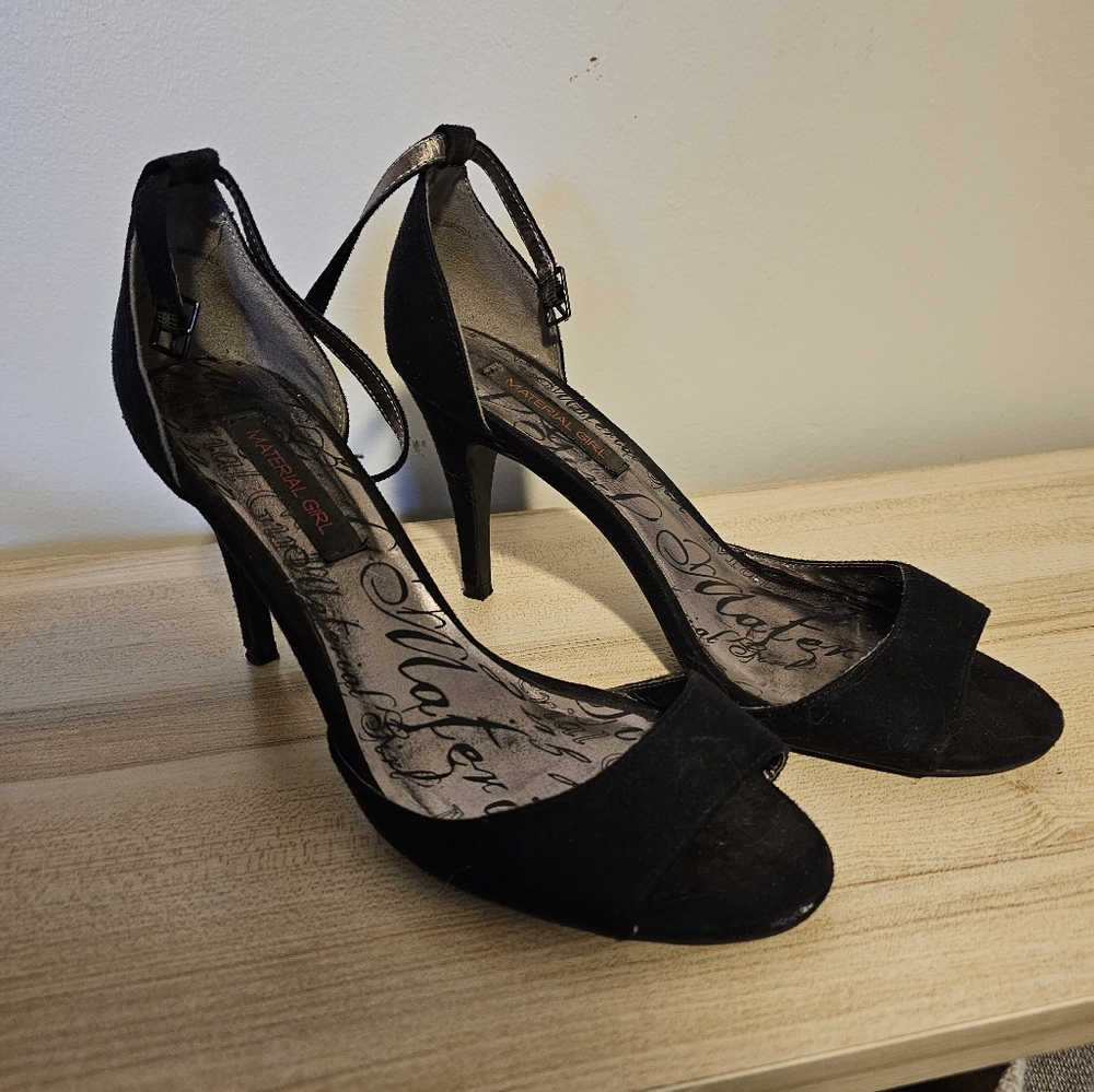 Material girl ankle strap size 8